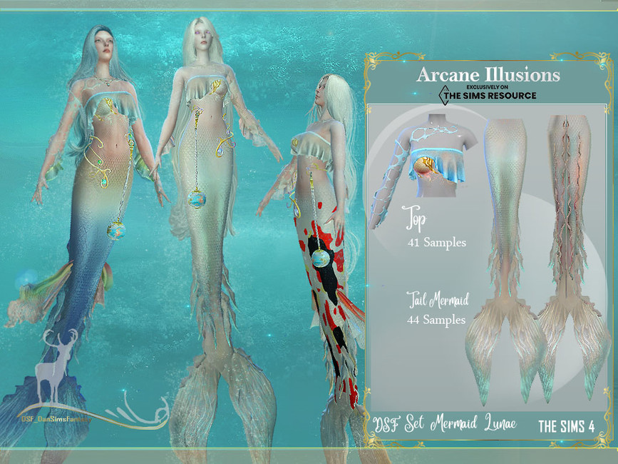 The Sims Resource - Arcane Illusions - H2O Mermaid Moon Ring