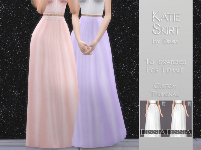 Katie Skirt By Dissia At Tsr Lana Cc Finds