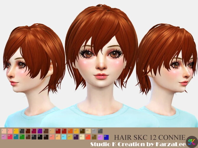 Hair SKC 12 CONNIE at Studio K-Creation - Lana CC Finds