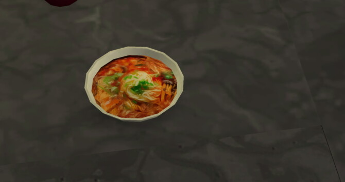 Kimchi Noodle Soup Custom Recipe BY Mod The Sims 4