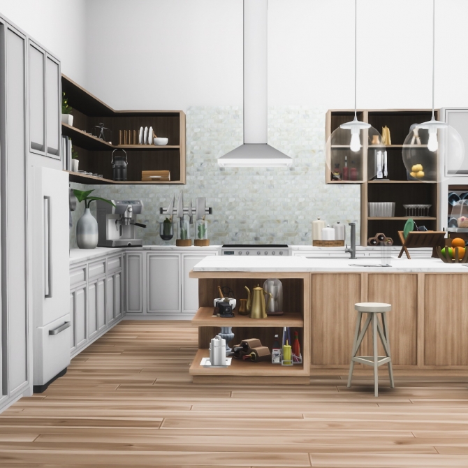 Essa Modern Kitchen Set 14 New Objects at Simsational Designs