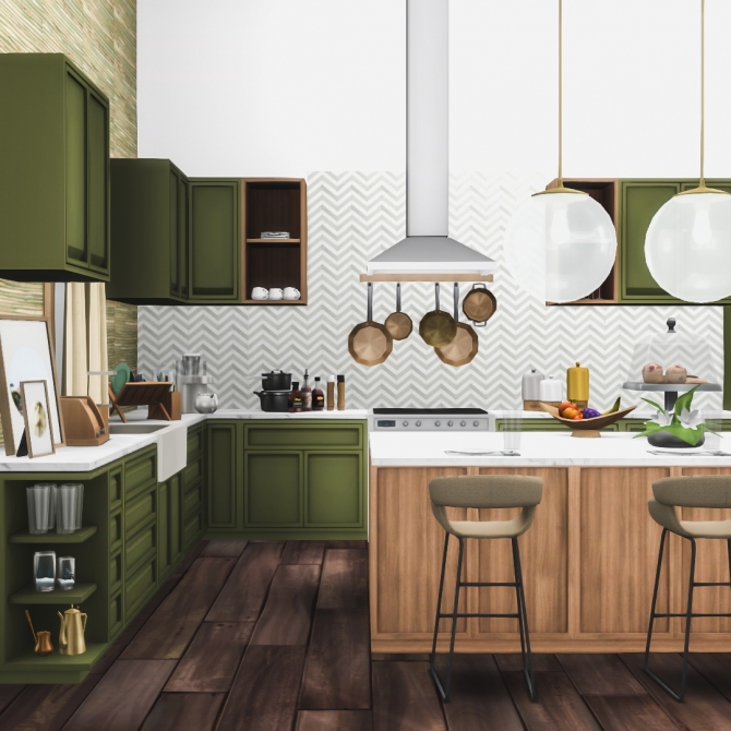 Essa Modern Kitchen Set 14 New Objects at Simsational Designs
