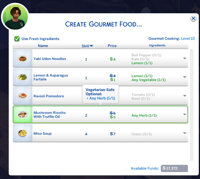 ushroom Risotto New Custom Recipe by Mod The Sims 4