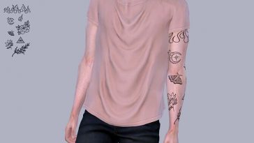 Tattoos for males at Besh  Sims 4 Updates