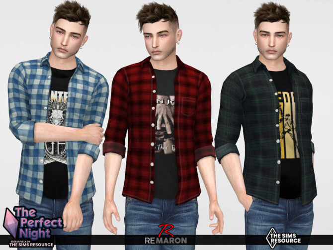 Must Download - Band Shirt for Male by remaron at TSR - Lana CC Finds