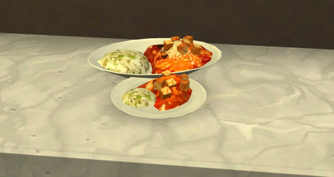 Ma Po Tofu Custom Recipe by Mod The Sims 4