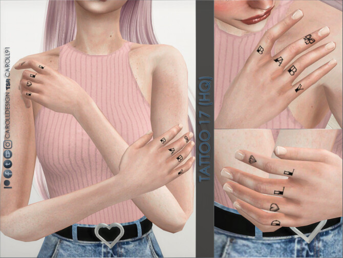 af cc various tattoos package sims 3