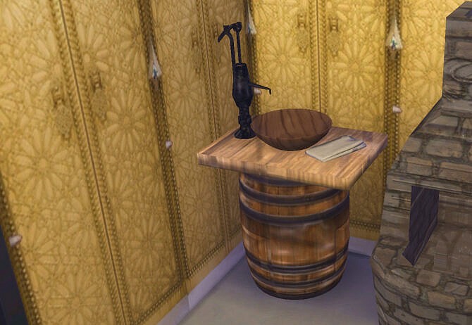 Medieval Bathroom Set by MiraiMayonaka by Mod The Sims 4