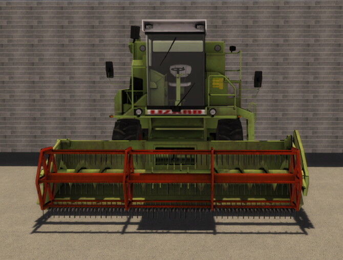 Lizard 58 combine harvester by SimsCraft by Mod The Sims 4