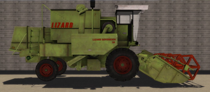 Lizard 58 combine harvester by SimsCraft by Mod The Sims 4