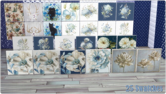 Blue Livingroom Collection by Annett’s Sims 4 Welt