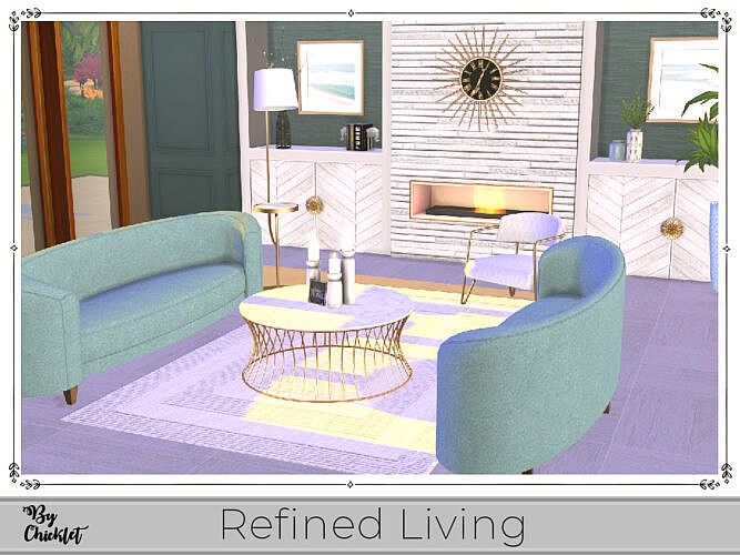 Refined Living Sitting Room by Chicklet by TSR