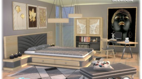 sims 4 custom content gaming themed beds