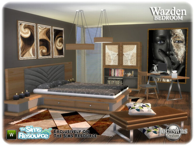 Wazden bedroom by jomsims by TSR