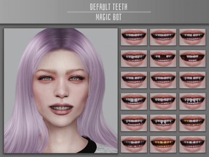 Most Downloaved - DEFAULT TEETH by Magic-bot - Lana CC Finds