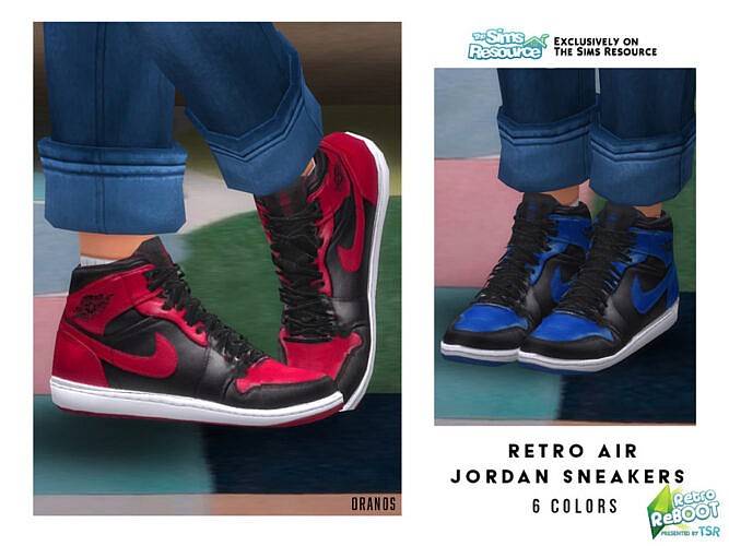 Free Download - Retro Air Jordan Sneakers by OranosTR by TSR - Lana CC Finds