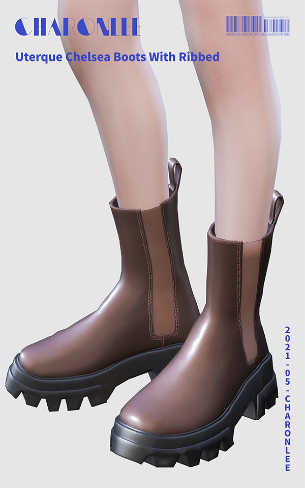 Uterque Ribbed Chelsea Boots by Charonlee