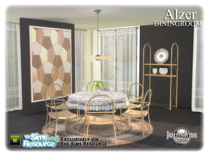 Most view - Alzer dining room by jomsims by TSR - Lana CC Finds