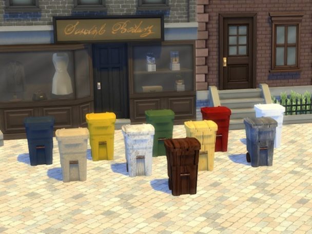 the sims 4 trash cans