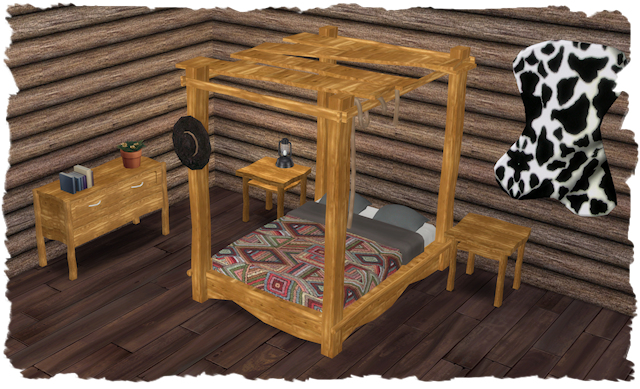 Cowboy Dreams Bedroom by Chalipo by All 4 Sims