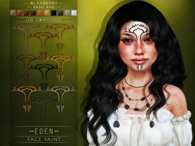 Eden necklace & face paint by Blahberry Pancake