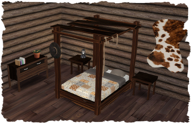Cowboy Dreams Bedroom by Chalipo by All 4 Sims
