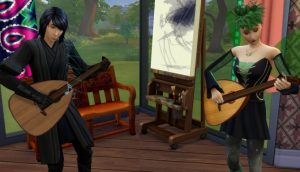 Lute Medieval/Renaissance Guitar by Esmeralda by Mod The Sims