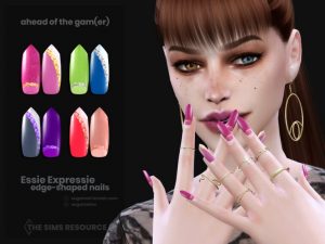 Ahead Of The Gamer | Essie Expressie edge nails by sugar owl by TSR