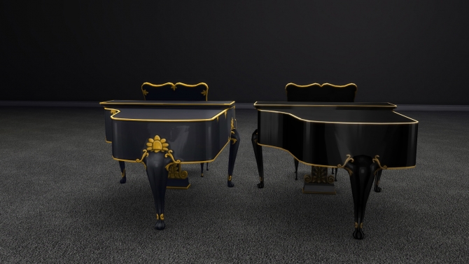 Elegant Buyable Classical Piano by xordevoreaux by Mod The Sims