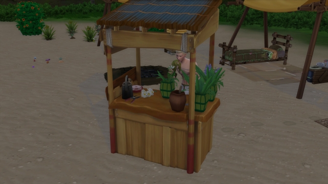 Castaways Flower Craft Table by Serinion by Mod The Sims