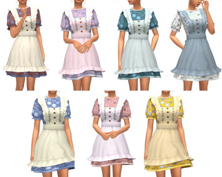Must See - Cottagecore Maid Dress for TF-EF by Lumikello by Mod - Lana ...