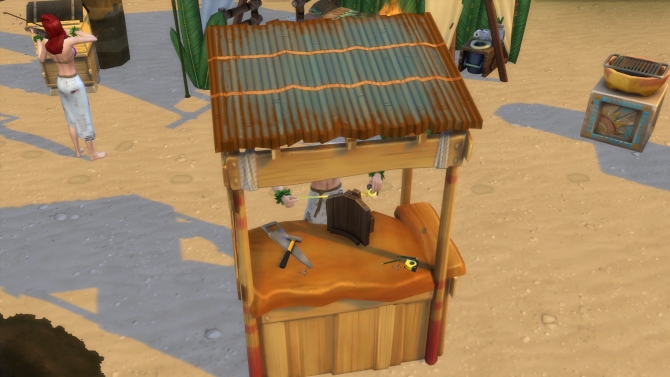 Castaways woodworking Table by Serinion by Mod The Sims
