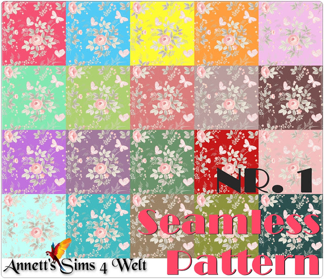  Seamless Patterns by Annett’s Sims 4 Welt
