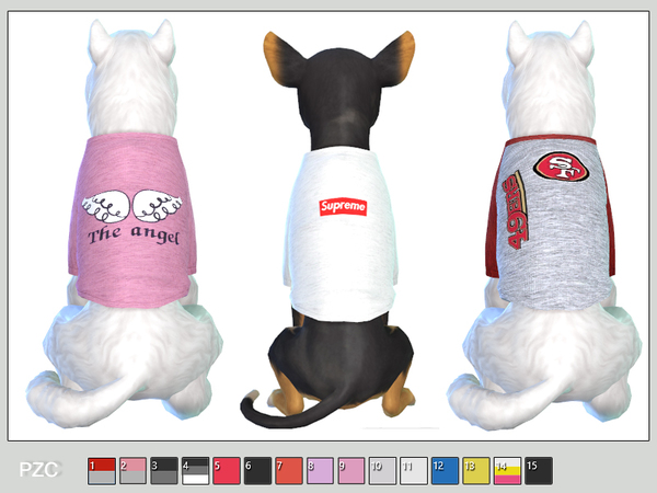 Sporty t-shirts for small dogs by Pinkzombiecupcakes by TSR