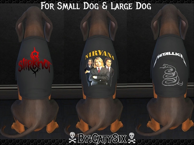 Bands T-shirts For Dogs by CatySix