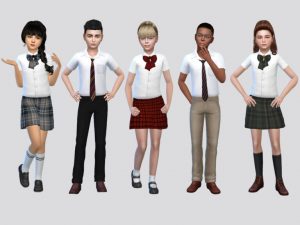 Basic Kids Uniform Girls by McLayneSims at TSR