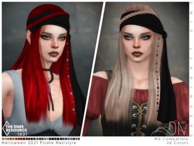 Halloween 2021 – Pirate Hairstyle by DarkNighTt at TSR - Lana CC Finds