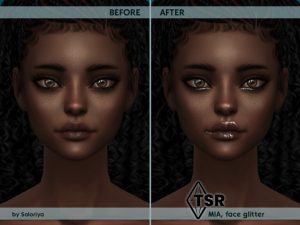 Mia face glitter by soloriya at TSR