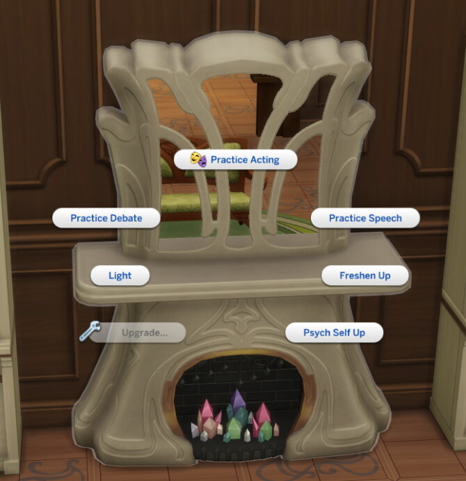 Multi-Purpose Furniture Fireplace Mirrors by Ilex at Mod The Sims 4