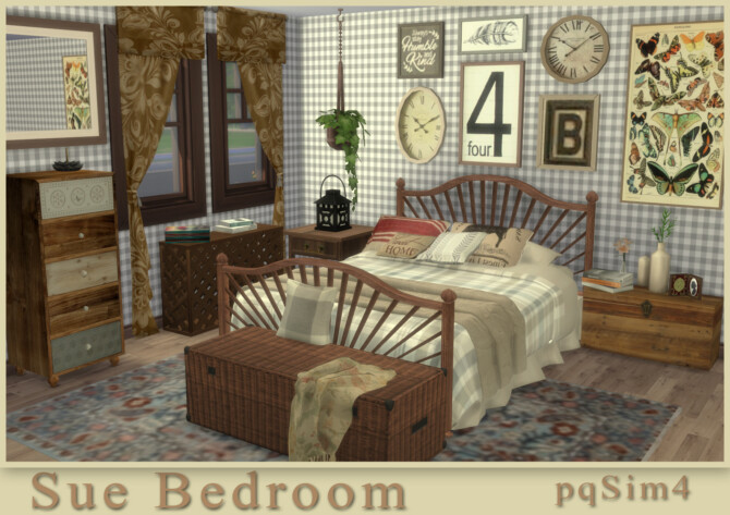 Sue Bedroom at pqSims4 - Lana CC Finds