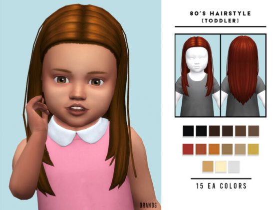 80’s Hairstyle Toddler by OranosTR at TSR - Lana CC Finds