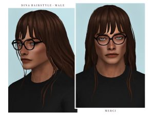 Dina Hairstyle Male by Merci at TSR - Lana CC Finds