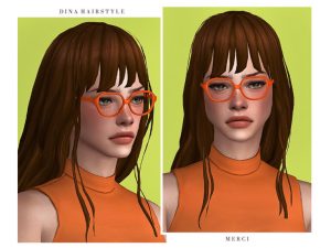 Dina Hairstyle by Merci at TSR - Lana CC Finds