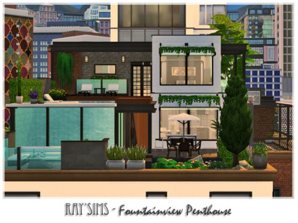 Fountainview Penthouse by Ray_Sims at TSR - Lana CC Finds