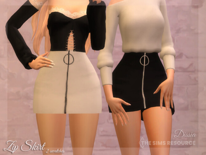 CLEPTO - Rui Zhou top and fishnets, Up skirt - The Sims 4 Download -  SimsDomination