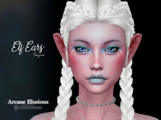 Arcane Illusions Elf Ears Set by Suzue at TSR - Lana CC Finds