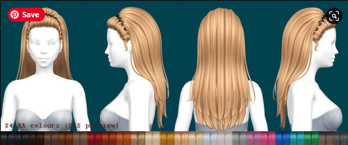 EUPHORIA SET HAIR - Maddy Party by Daylife Sims - Lana CC Finds