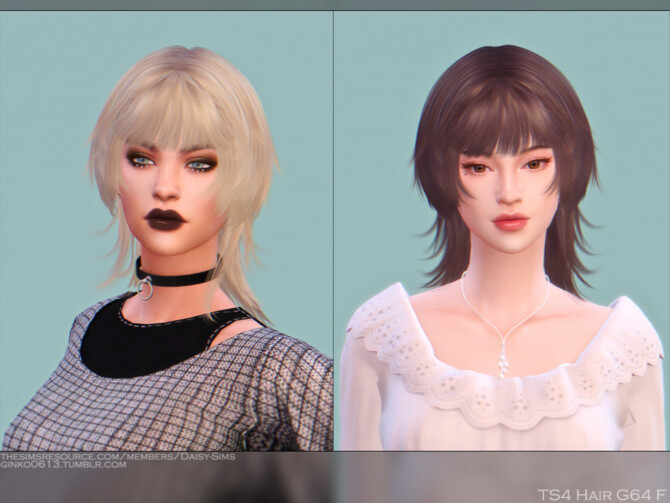 Female Hair G64 by Daisy-Sims at TSR - Lana CC Finds