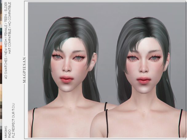 PADO Hair by magpiesan at TSR - Lana CC Finds