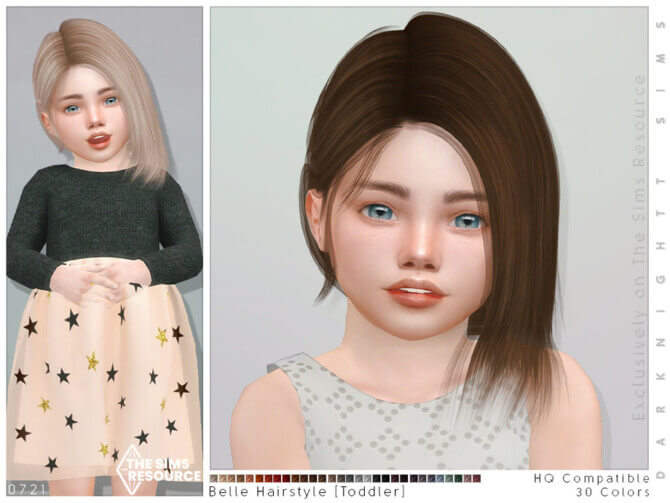 Belle Hairstyle [Toddler] by DarkNighTt at TSR